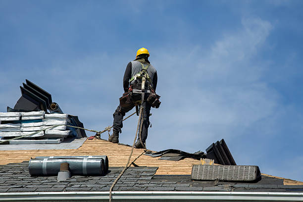 Professional Metal Roofing technician working in Emmett, MI